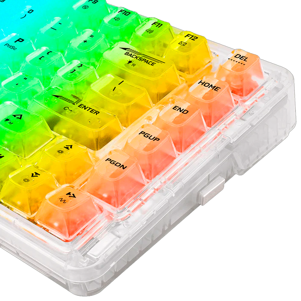 Teclado Redragon K649CT ELF Pro RGB Transparent Switch Custom Wireless 78%