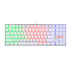 Teclado Redragon K552W Kumara RGB 1R SP White Red Switch Español TKL
