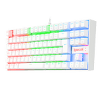 Teclado Redragon K552W Kumara RGB 1R SP White Red Switch Español TKL