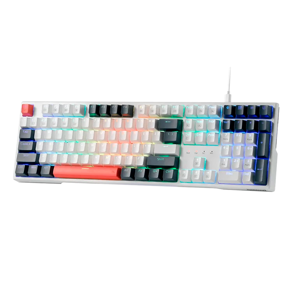 Teclado Redragon K668WBO Trundle RGB SP Mix 3 Color Red Switch 100%