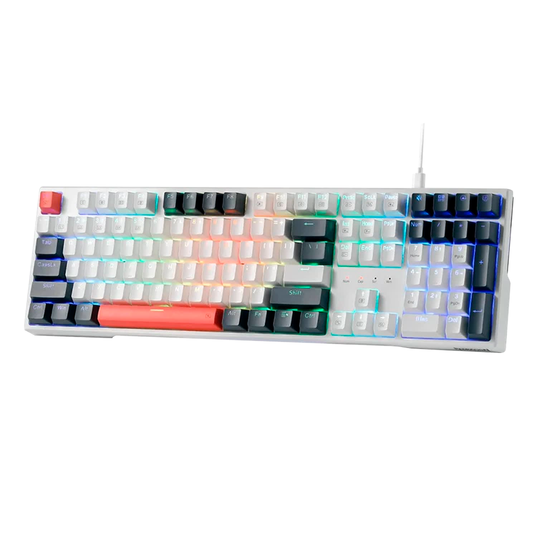 Teclado Redragon K668WBO Trundle RGB SP Mix 3 Color Red Switch 100%