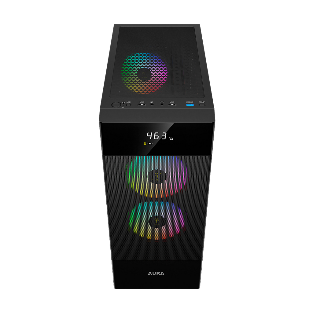 CASE GAMDIAS AURA GC5 ELITE ARGB ATX, Micro-ATX, ITX  ARGB