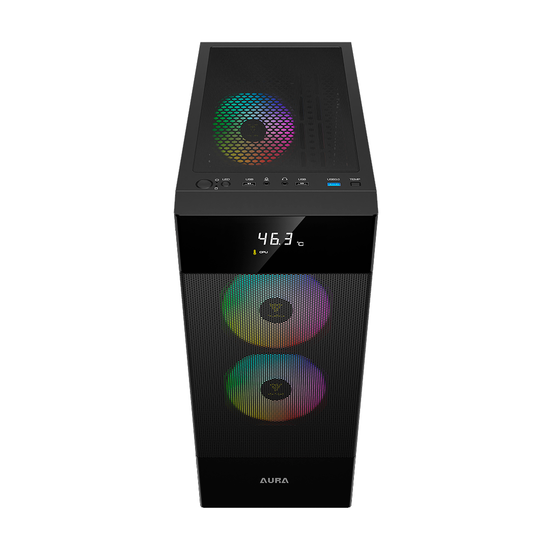 CASE GAMDIAS AURA GC5 ELITE ARGB ATX, Micro-ATX, ITX  ARGB