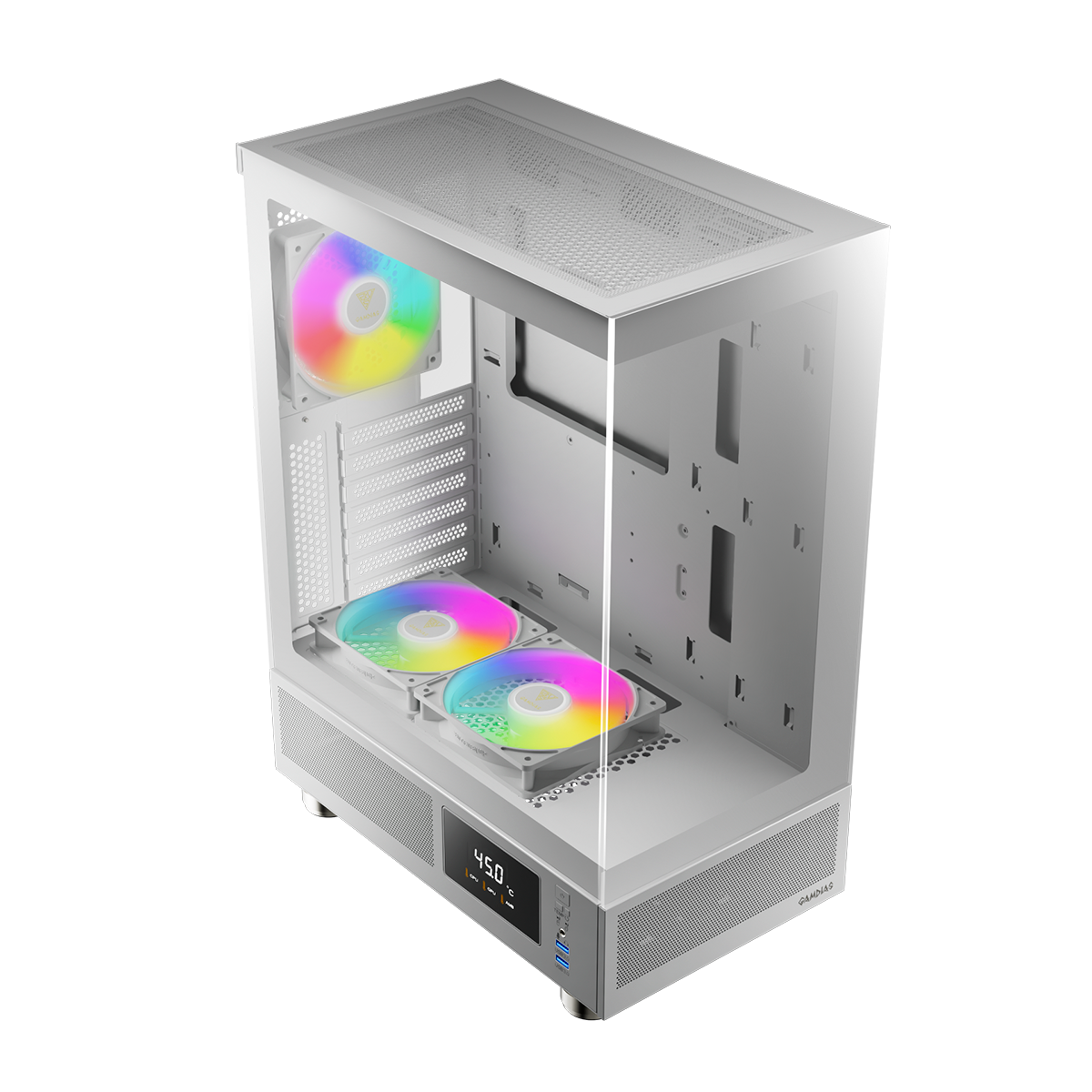 CASE GAMDIAS ATLAS E1 WH ATX, Micro-ATX, ITX ARGB