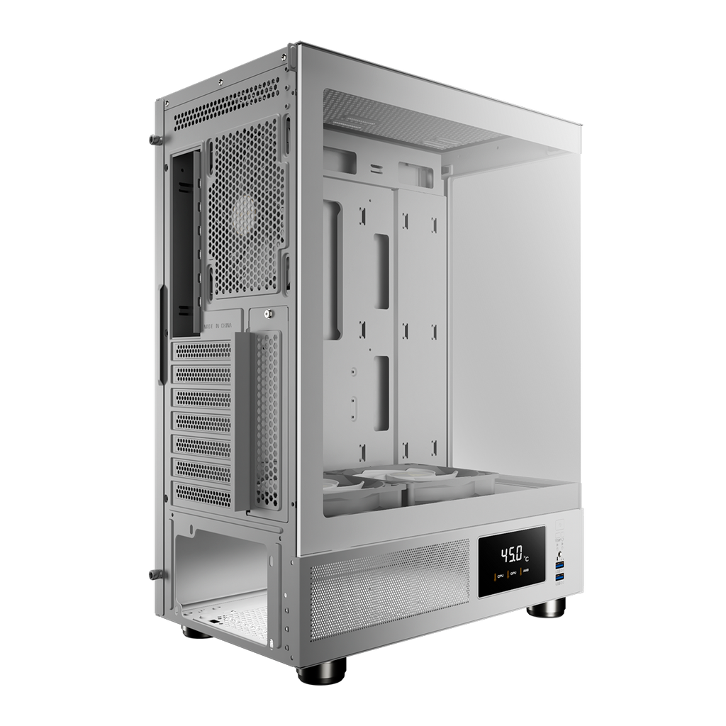 CASE GAMDIAS ATLAS E1 WH ATX, Micro-ATX, ITX ARGB