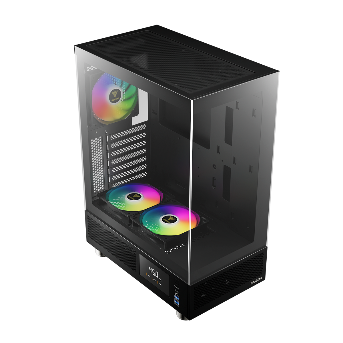 CASE GAMDIAS ATLAS E1 ATX, Micro-ATX, ITX ARGB