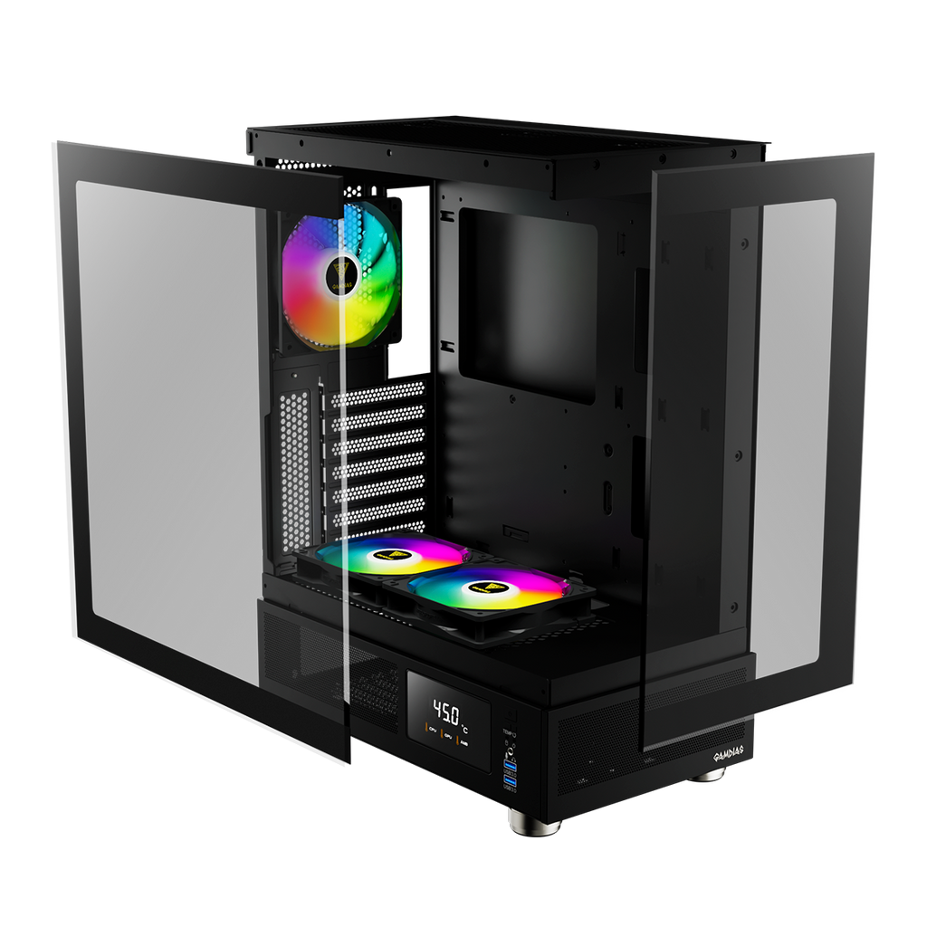 CASE GAMDIAS ATLAS E1 ATX, Micro-ATX, ITX ARGB