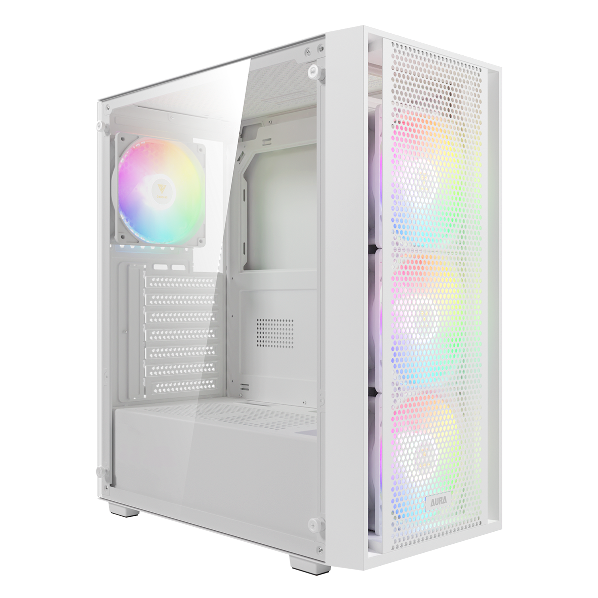 Case Gamdias Aura GC2 Elite WH ARGB E-ATX / ATX / Micro-ATX / ITX