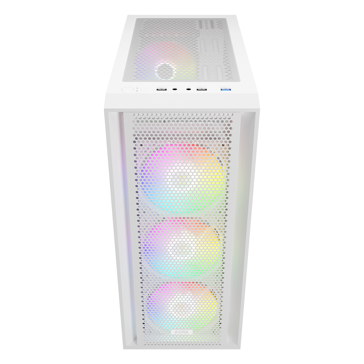 Case Gamdias Aura GC2 Elite WH ARGB E-ATX / ATX / Micro-ATX / ITX