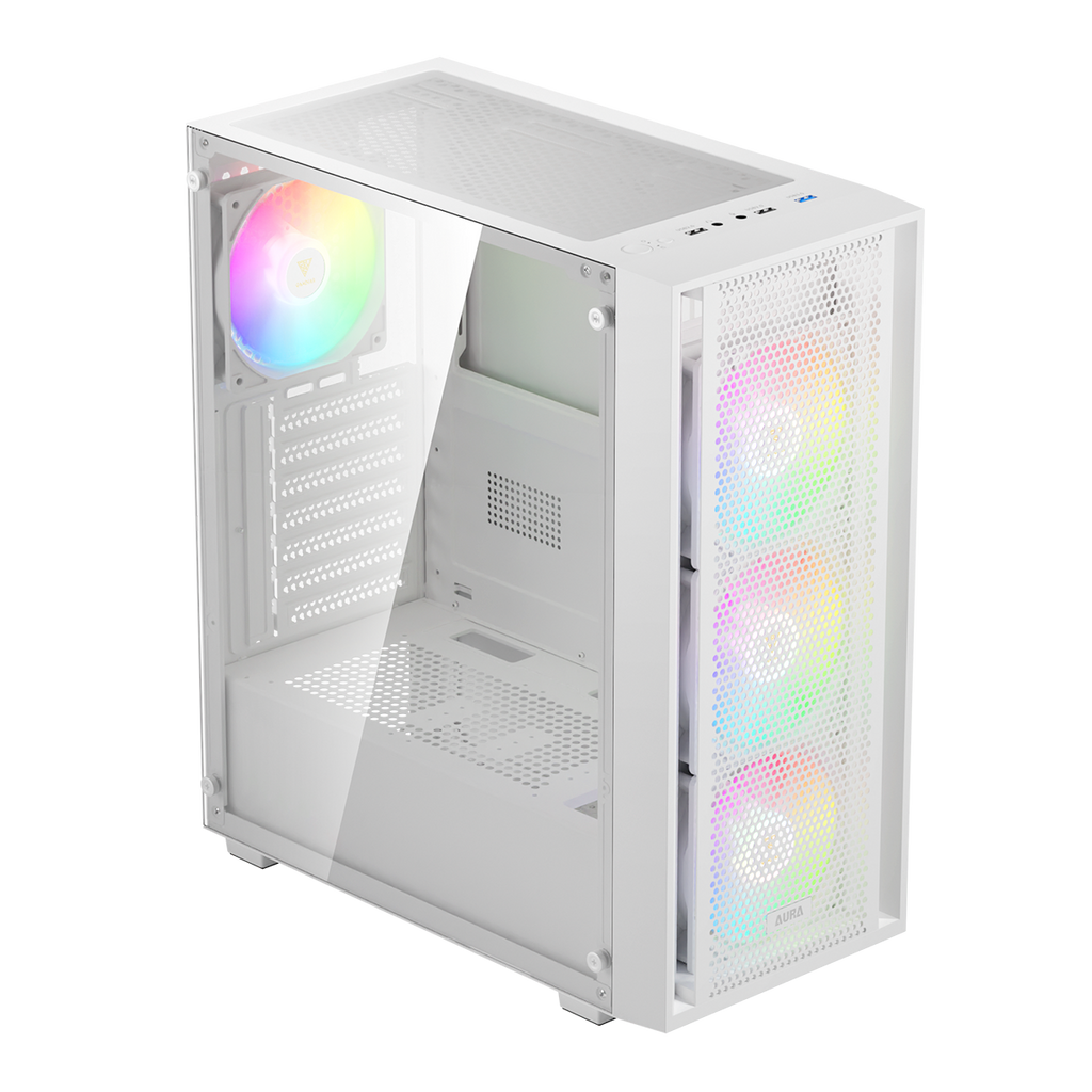 Case Gamdias Aura GC2 Elite WH ARGB E-ATX / ATX / Micro-ATX / ITX