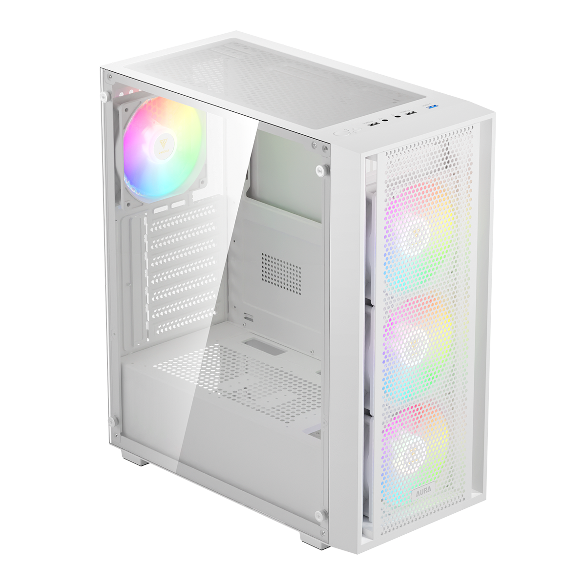 Case Gamdias Aura GC2 Elite WH ARGB E-ATX / ATX / Micro-ATX / ITX