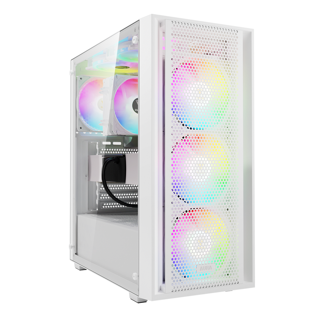 Case Gamdias Aura GC2 Elite WH ARGB E-ATX / ATX / Micro-ATX / ITX