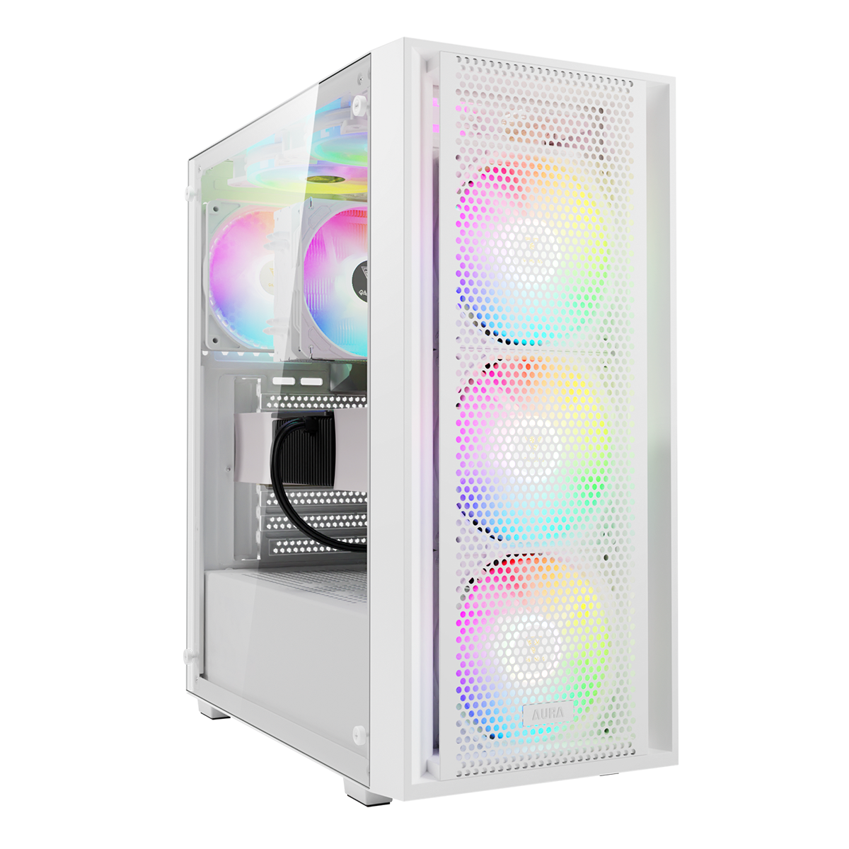 Case Gamdias Aura GC2 Elite WH ARGB E-ATX / ATX / Micro-ATX / ITX
