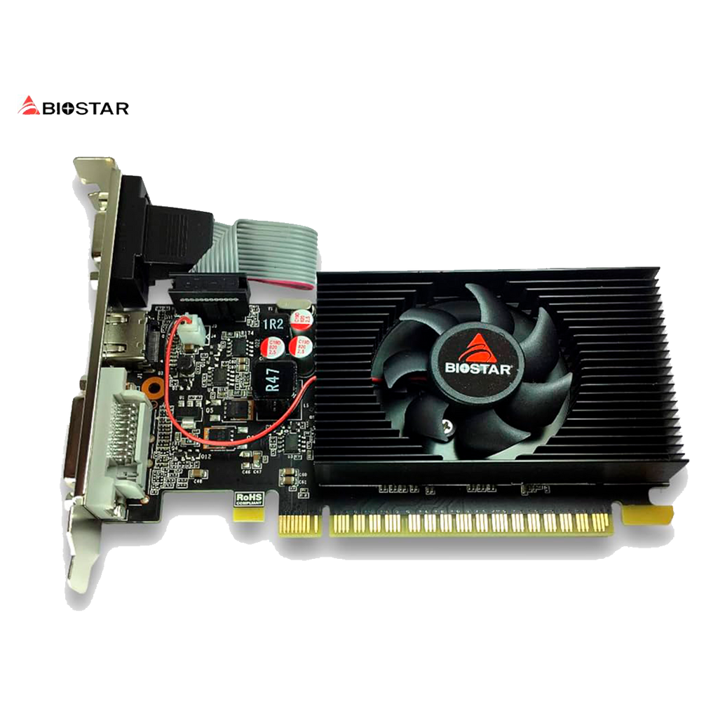 TARJETA DE VIDEO BIOSTAR GT710-2GB LP GT710-2GB LP, 64bit D3 DVI+VGA+HDMI, VN7103THX6
