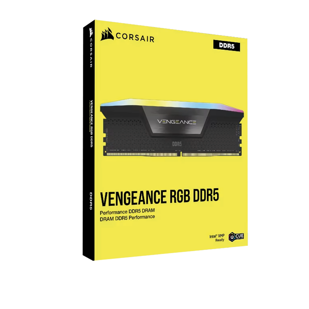 MEMORIA UDIMM CORSAIR CMH16GX5M1B5600C40 VENGEANCE RGB 16GB DDR5 5600MHz CL40 - Black