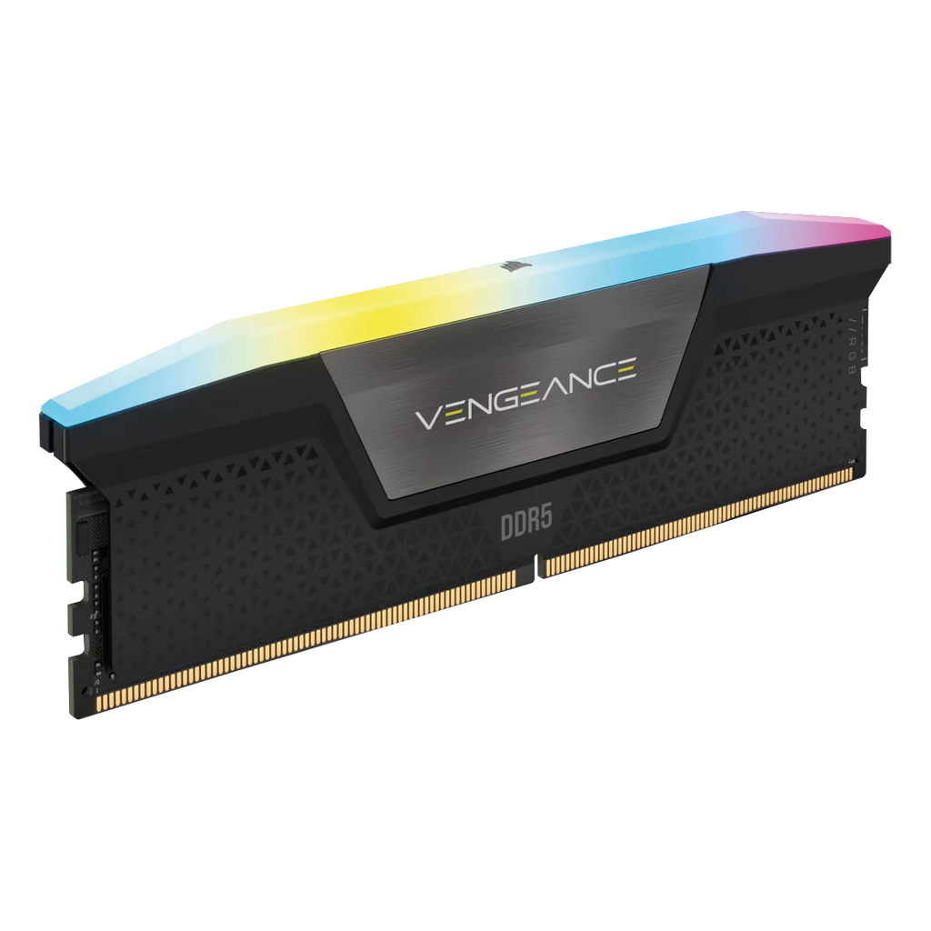 MEMORIA UDIMM CORSAIR CMH32GX5M2B6800C40 VENGEANCE RGB 32GB (2x 16GB) 6800MHz DDR5 C40 - Black