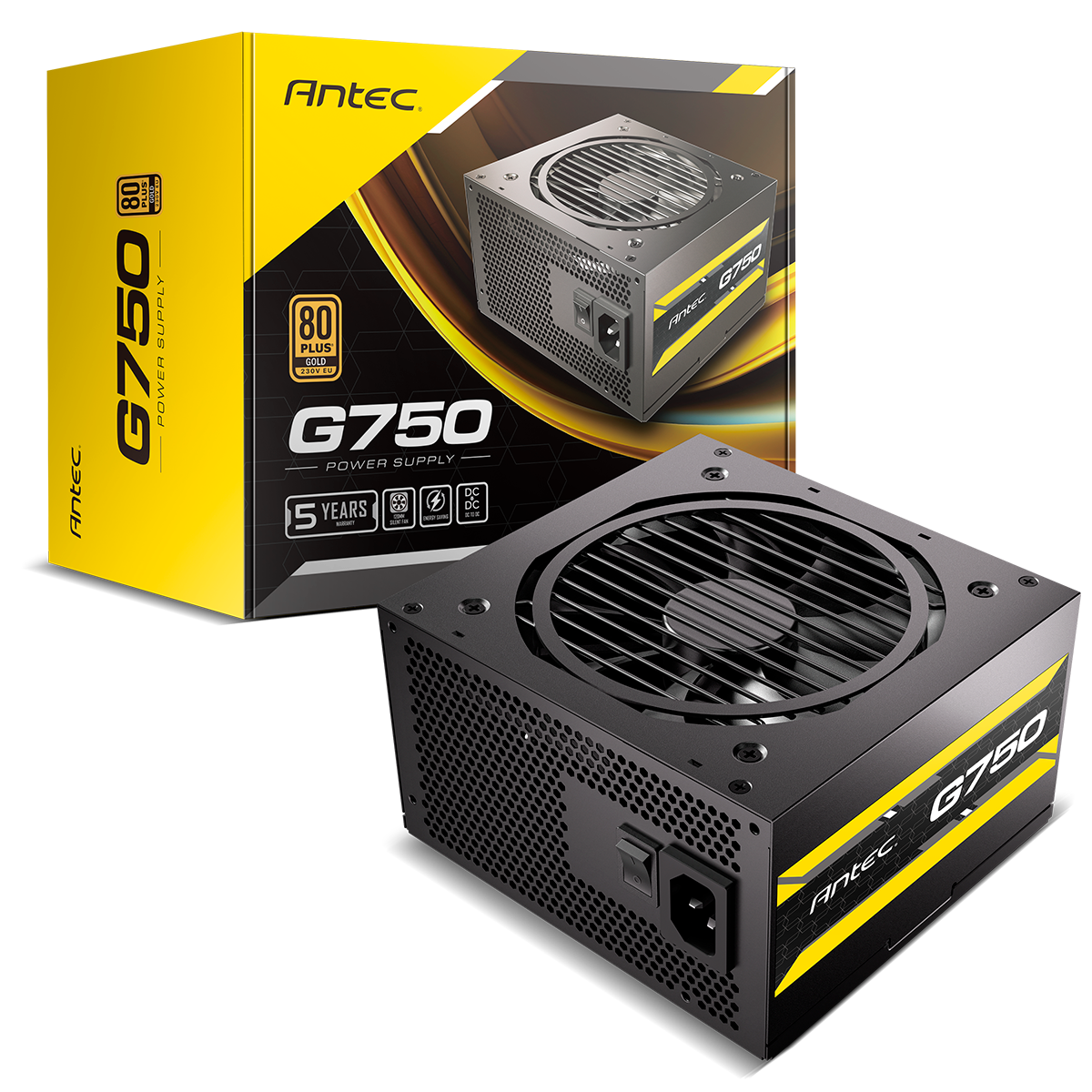 Fuente de Poder Antec G750 750W 80+ Gold