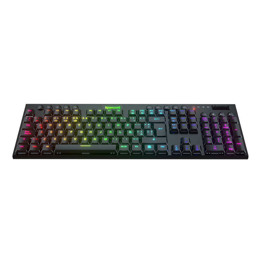 Teclado Redragon K619 Horus FS RGB SP RD Wired Black Red Switch Español