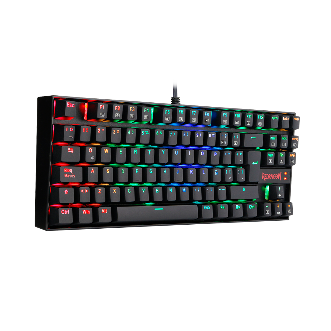 Teclado Redragon K552RGB 1R SP Kumara Black Red Switch Español