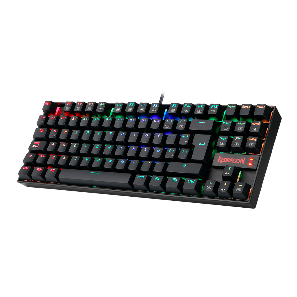 Teclado Redragon K552RGB 1R SP Kumara Black Red Switch Español