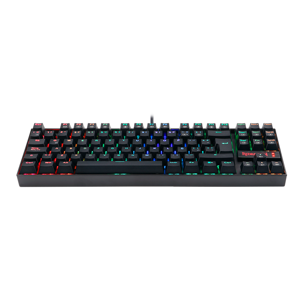 Teclado Redragon K552RGB 1R SP Kumara Black Red Switch Español