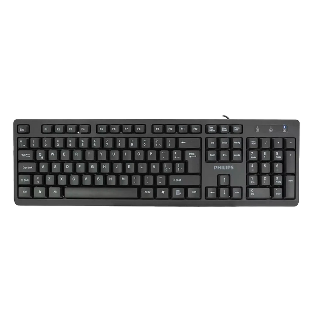 Teclado Philips SPK6234B USB Membrana Black