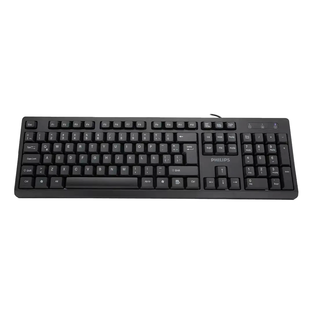 Teclado Philips SPK6234B USB Membrana Black