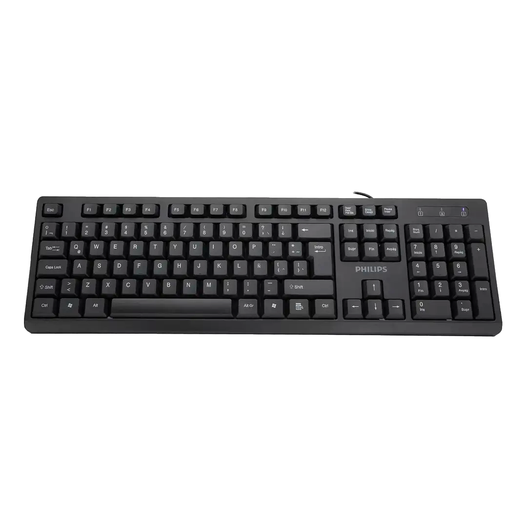 Teclado Philips SPK6234B USB Membrana Black