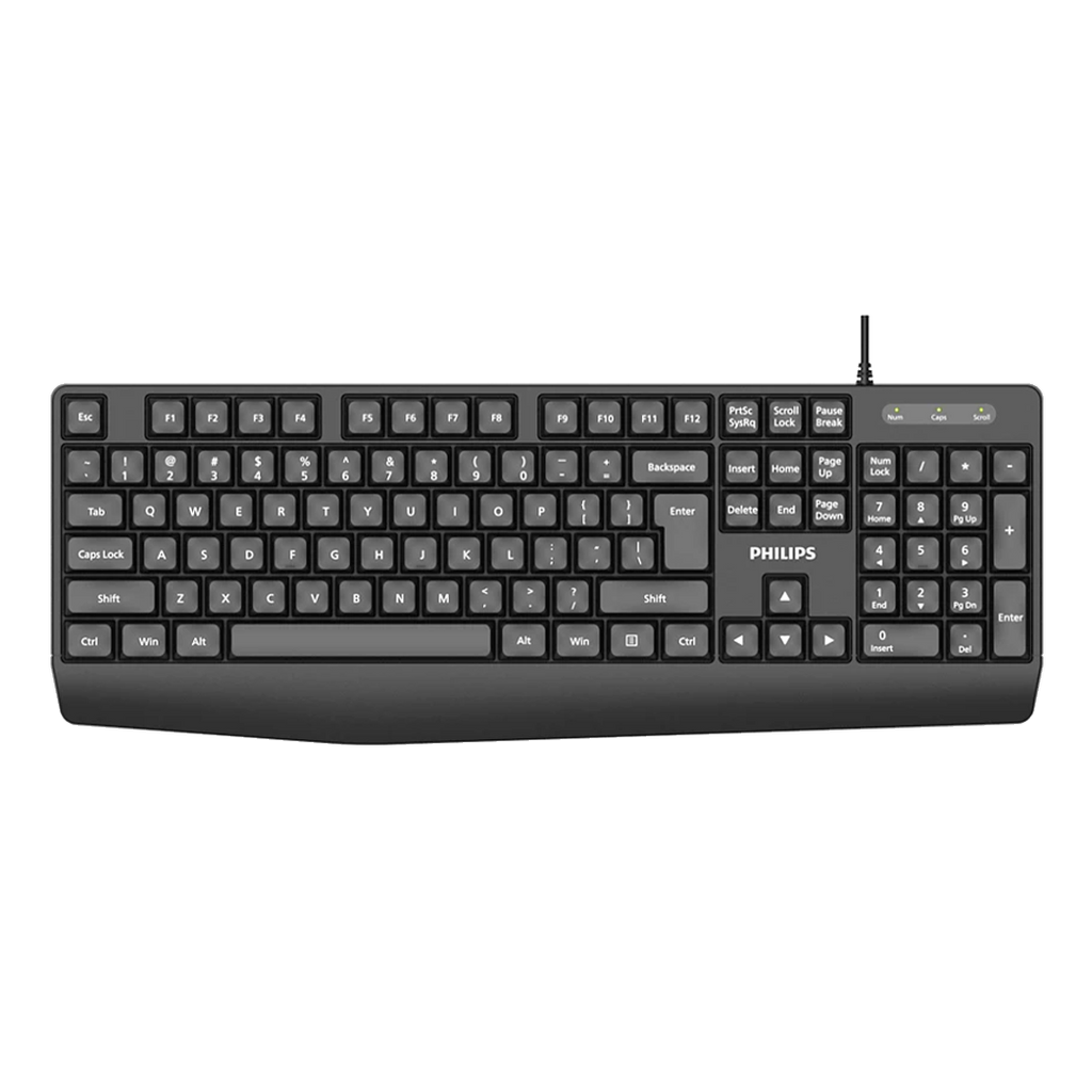 Teclado Philips SPK6237B USB Membrana Black