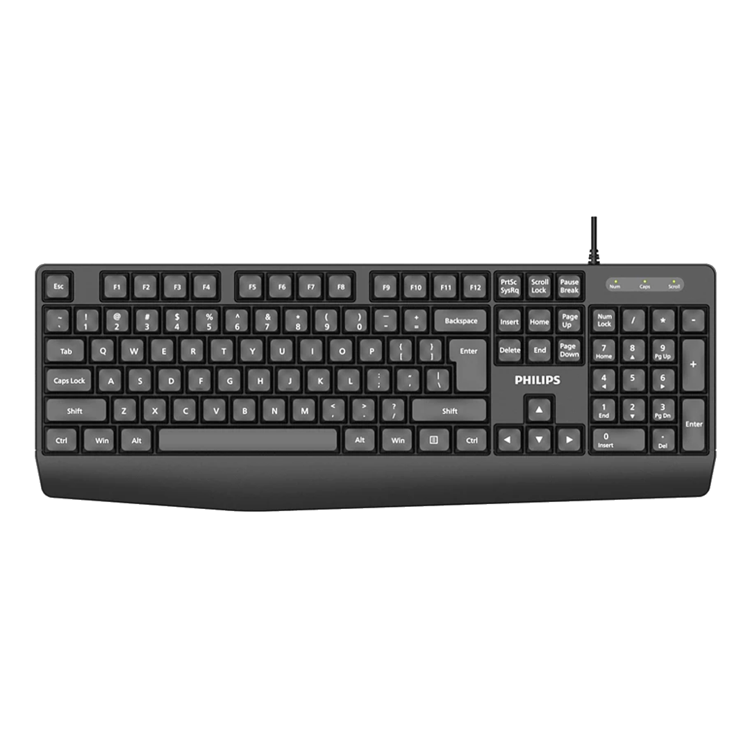 Teclado Philips SPK6237B USB Membrana Black