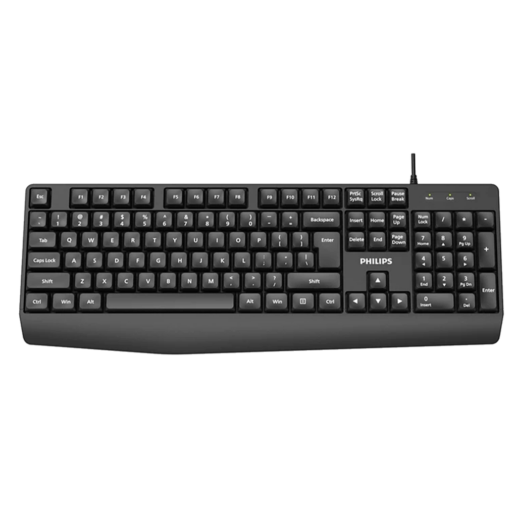 Teclado Philips SPK6237B USB Membrana Black