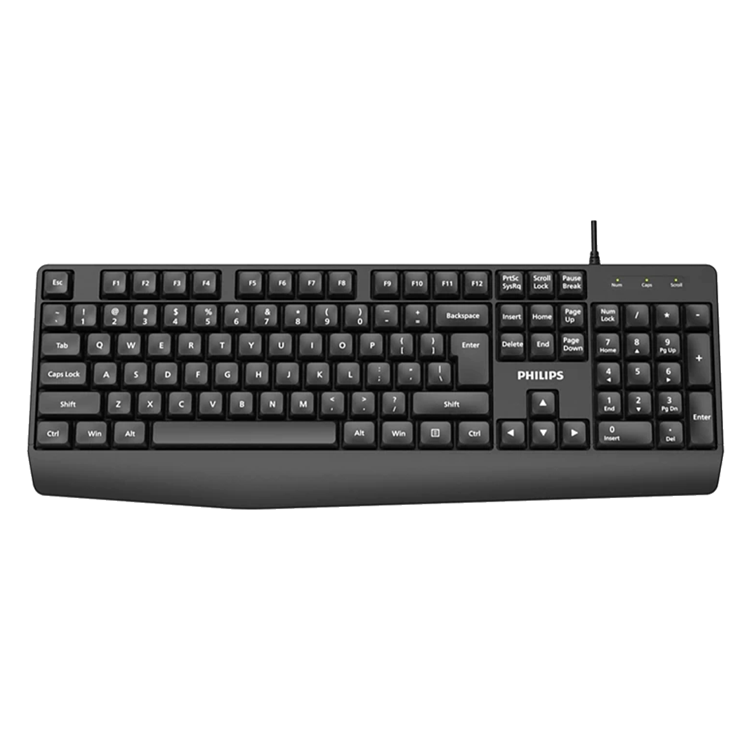 Teclado Philips SPK6237B USB Membrana Black
