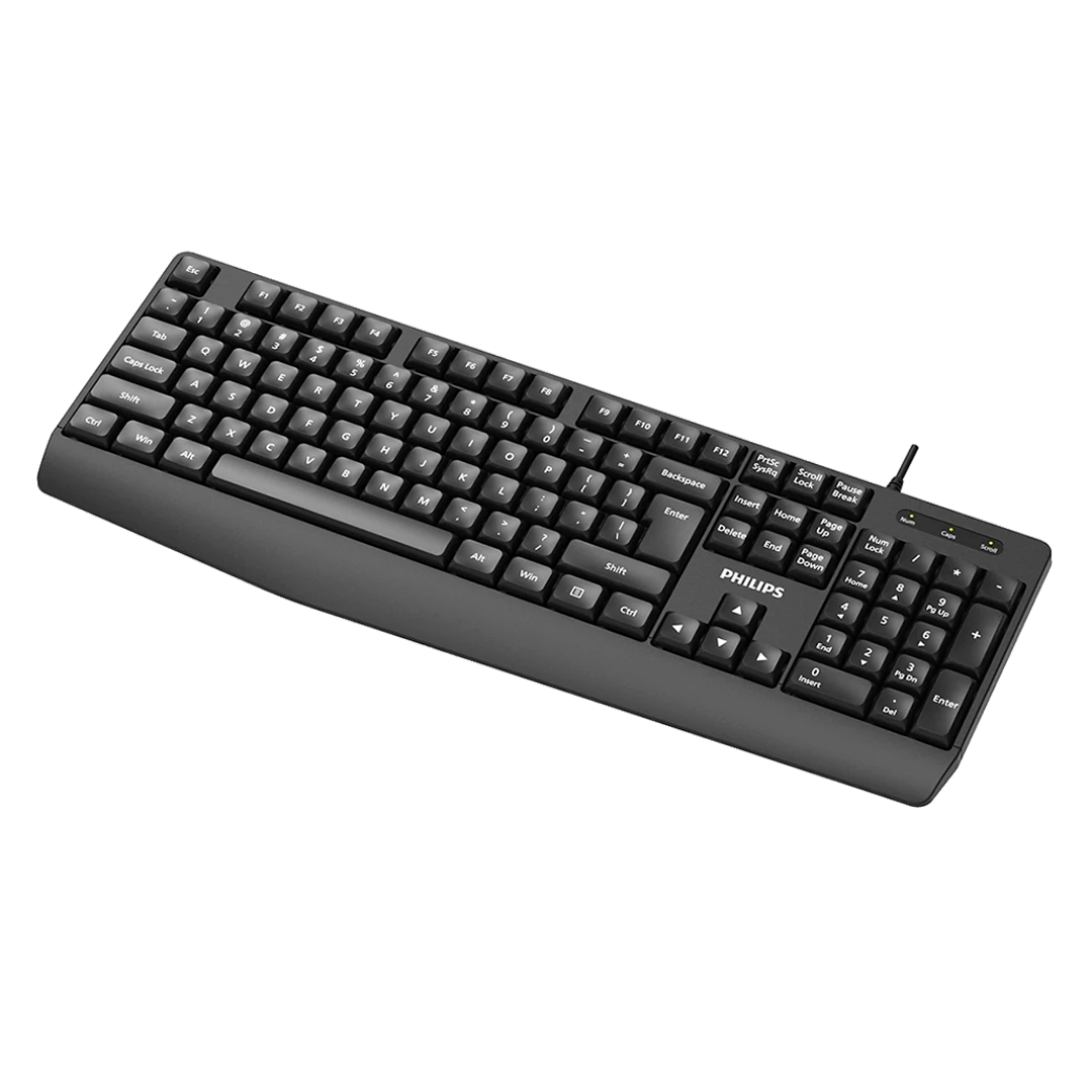 Teclado Philips SPK6237B USB Membrana Black