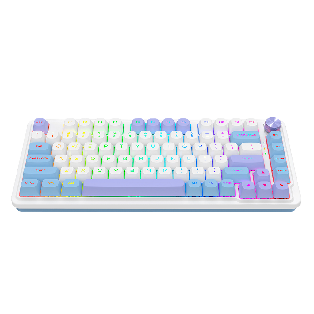 Teclado Redragon K673CPG Ucal Pro RGB Cream Purple Green