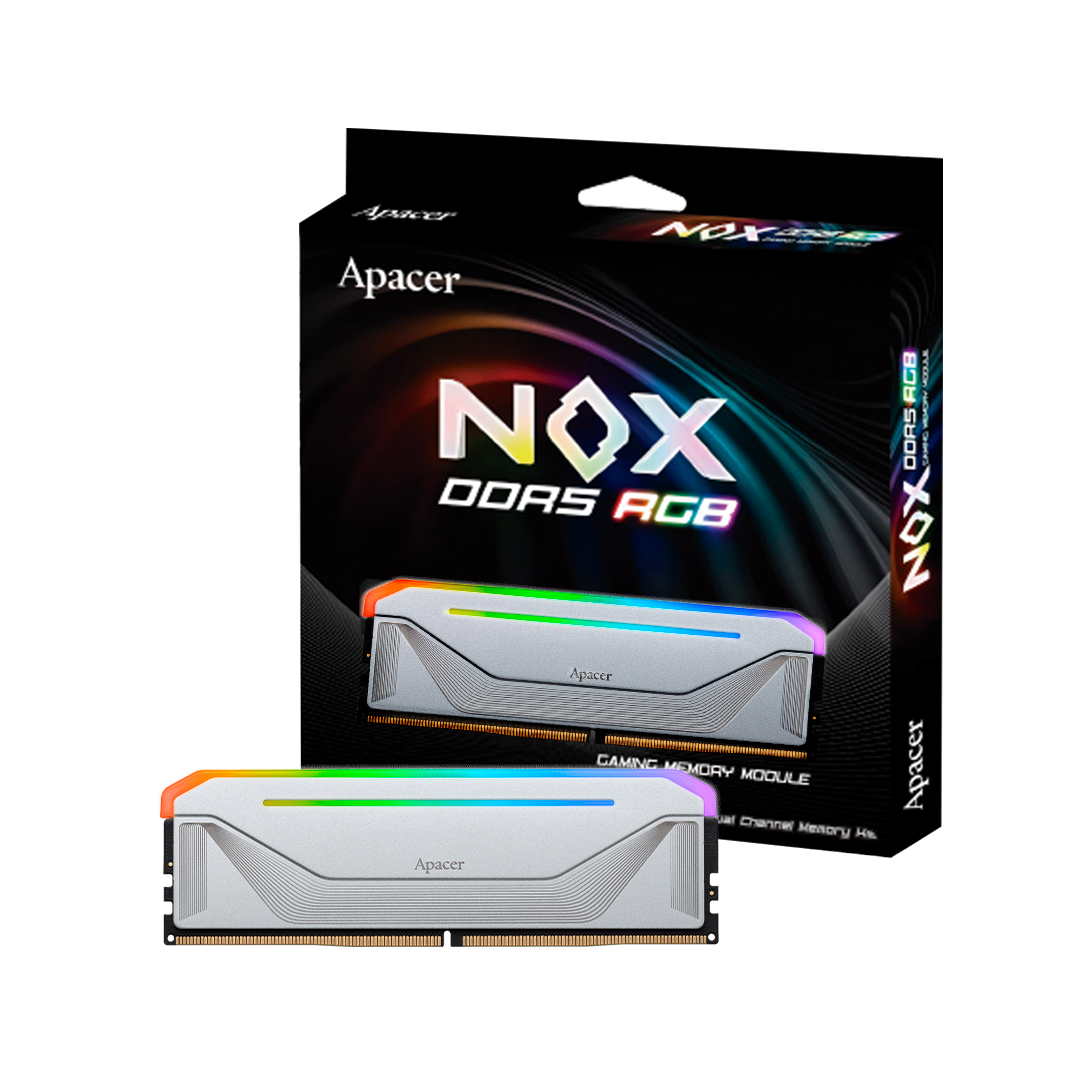 Memoria UDIMM Apacer NOX 32GB DDR5 5200MHz RGB White