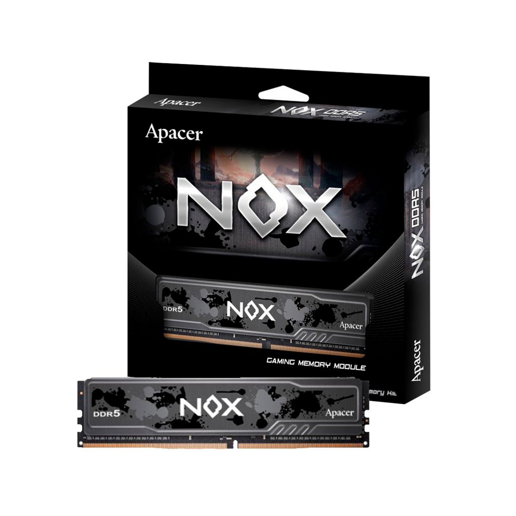 Memoria UDIMM Apacer NOX 16GB DDR5 5200MHz RGB White