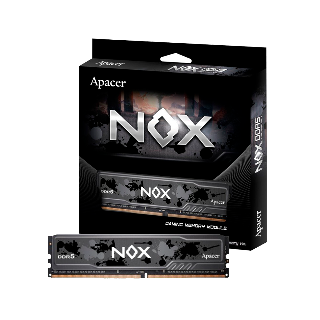 Memoria UDIMM Apacer NOX 16GB DDR5 5200MHz RGB White