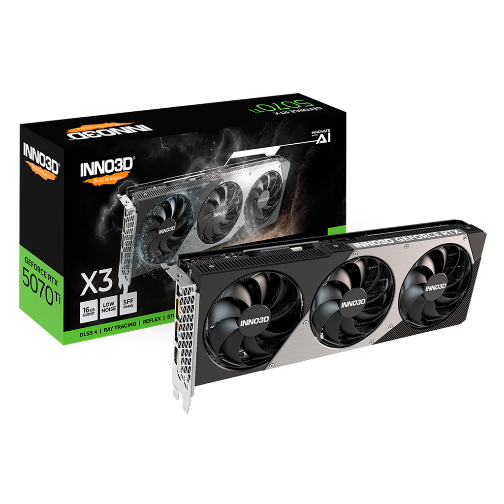 Tarjeta de Video Inno3D GeForce RTX 5070 Ti X3 OC 16GB GDDR7 256-bit