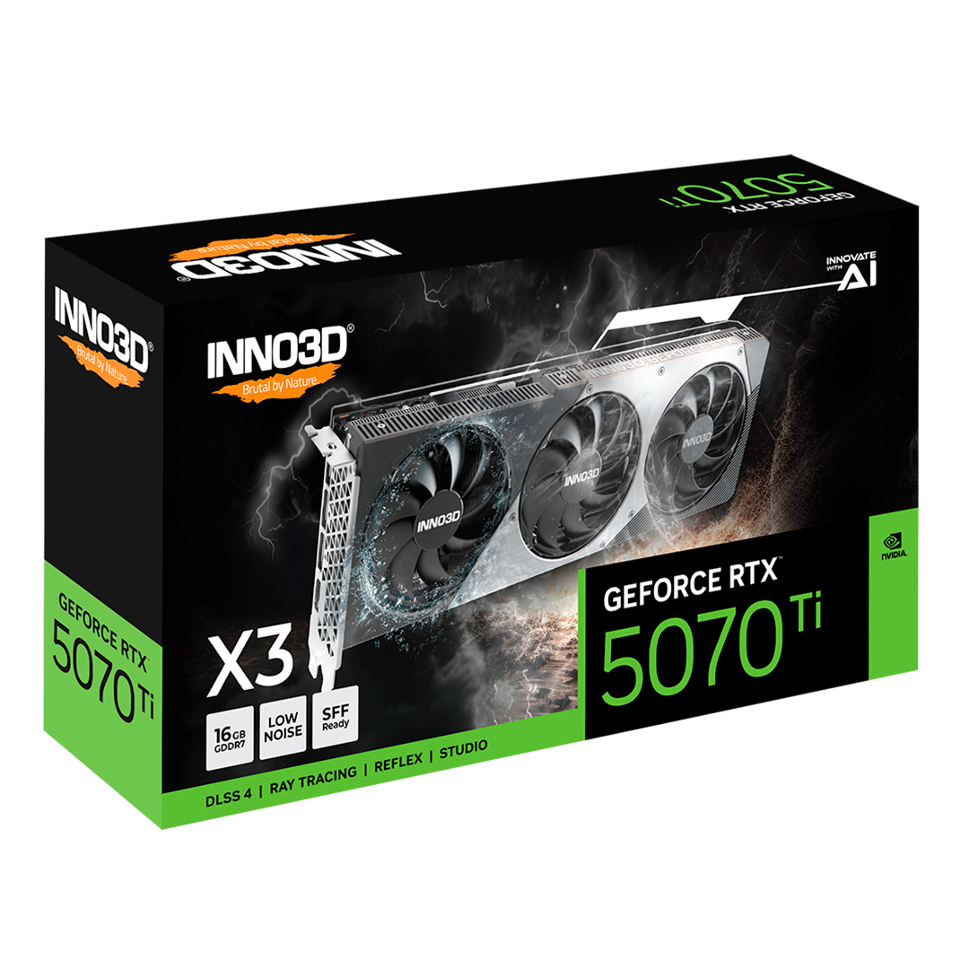Tarjeta de Video Inno3D GeForce RTX 5070 Ti X3 OC 16GB GDDR7 256-bit