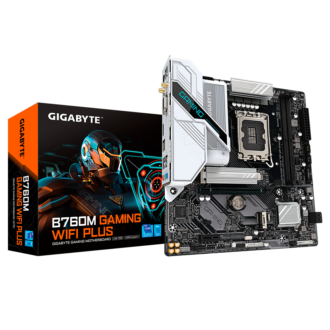 Tarjeta Madre Gigabyte B760M Gaming Wi-Fi Plus Intel B760 LGA1700 DDR5 HDMI