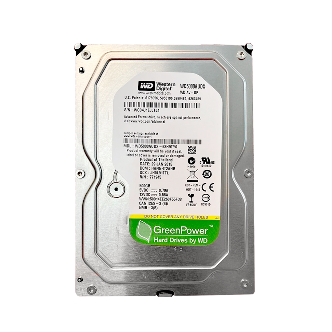 Disco Interno Western Digital WD5000AUDX Refurbished 500GB 3.5"
