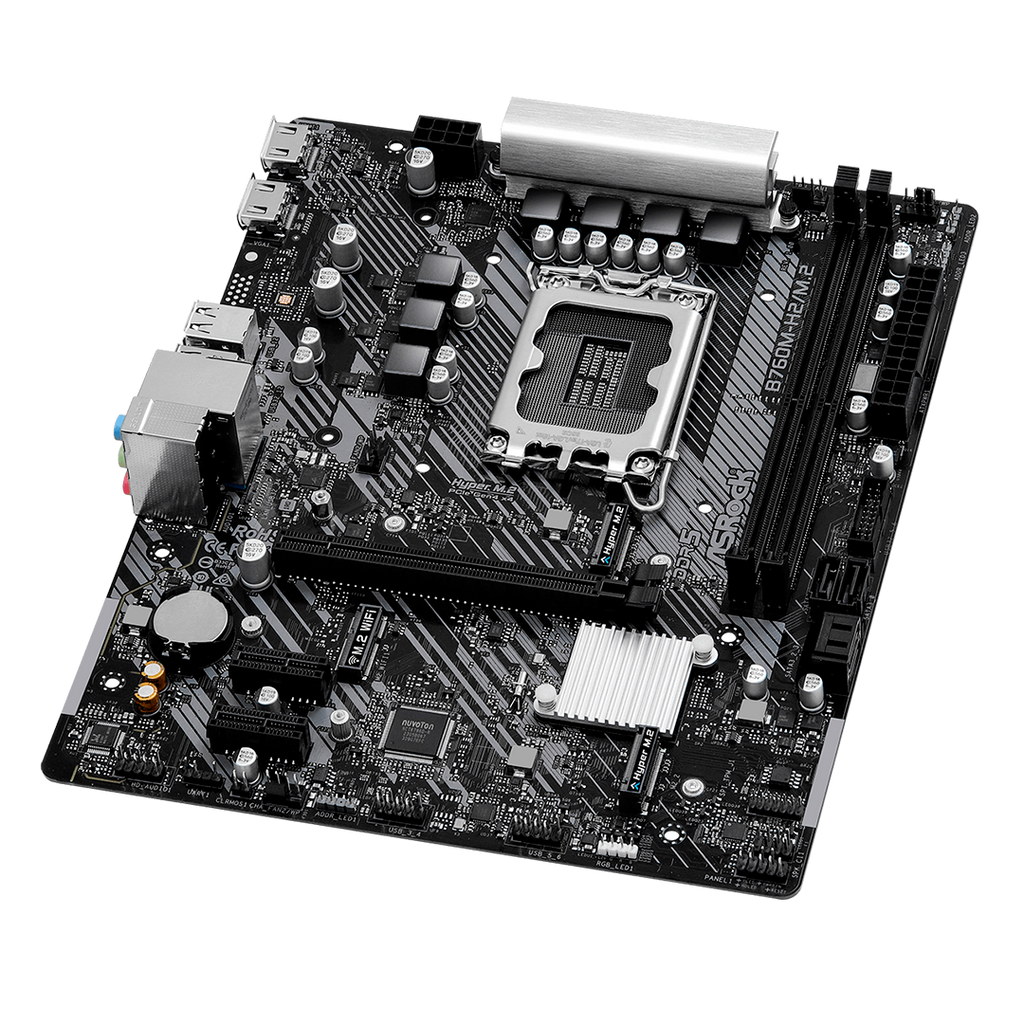 Tarjeta Madre Asrock B760M-H2/M.2 Intel B760 LGA1700 DDR5 HDMI