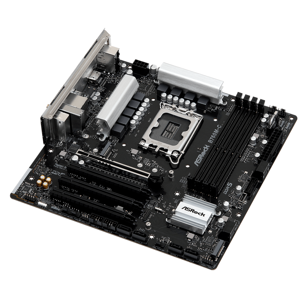 Tarjeta Madre Asrock B760M-C Intel B760 LGA1700 DDR5 HDMI Wi-Fi