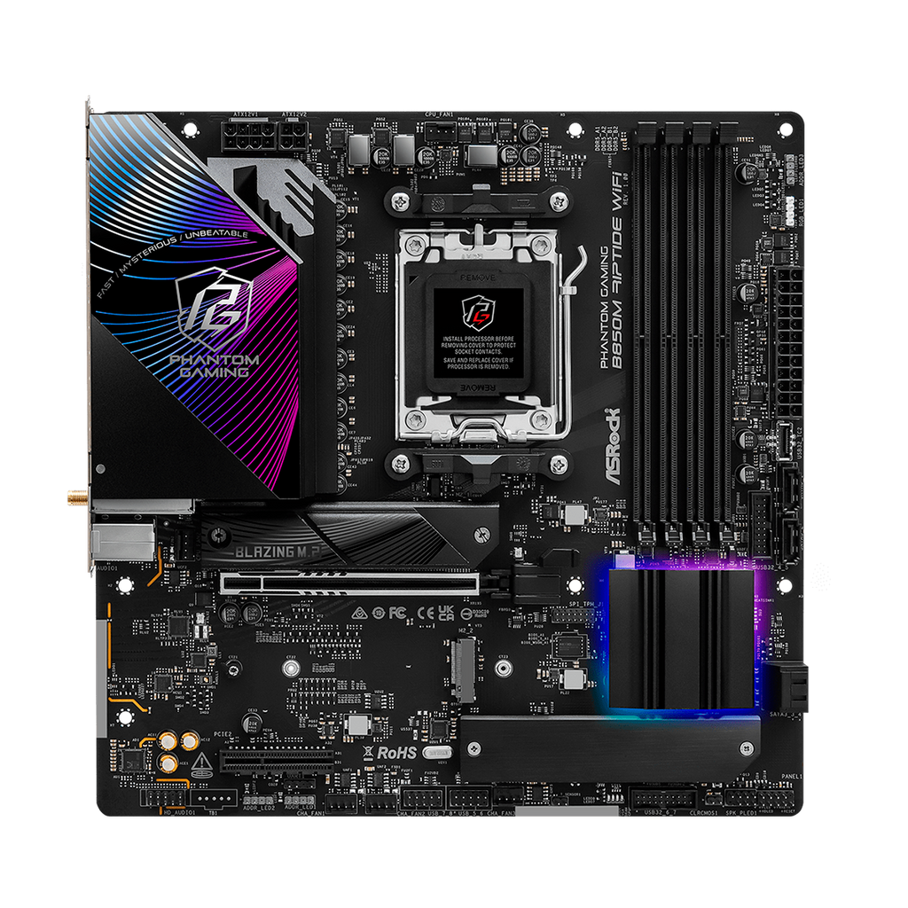 Tarjeta Madre Asrock B850M Riptide Wi-Fi AMD B850 AM5 DDR5 HDMI