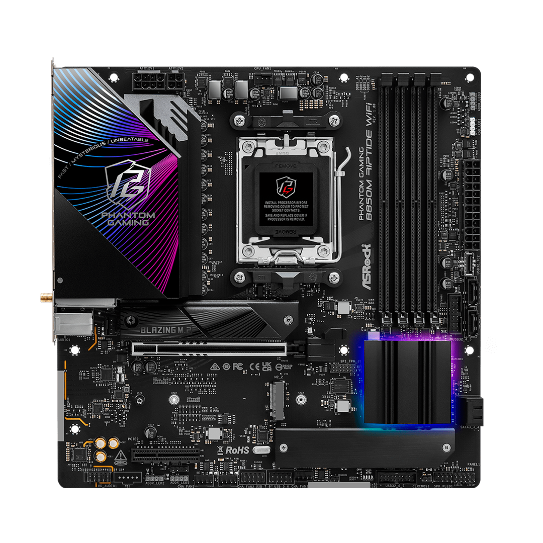 Tarjeta Madre Asrock B850M Riptide Wi-Fi AMD B850 AM5 DDR5 HDMI