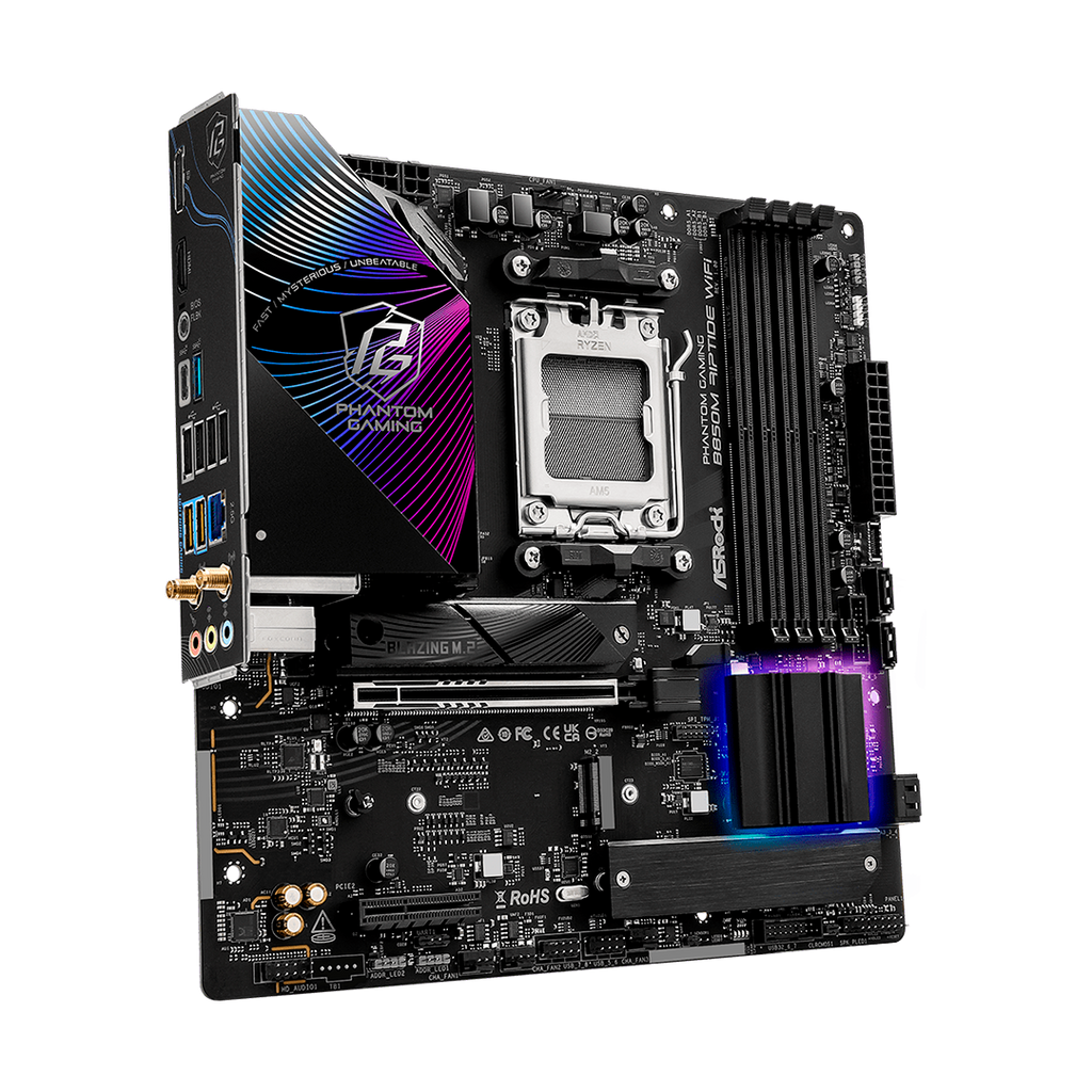 Tarjeta Madre Asrock B850M Riptide Wi-Fi AMD B850 AM5 DDR5 HDMI