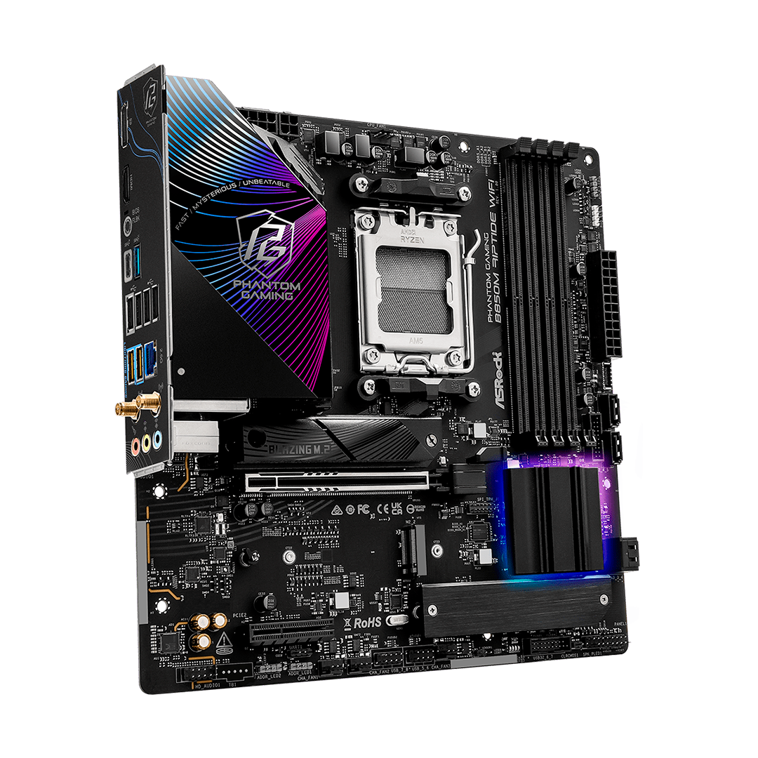 Tarjeta Madre Asrock B850M Riptide Wi-Fi AMD B850 AM5 DDR5 HDMI