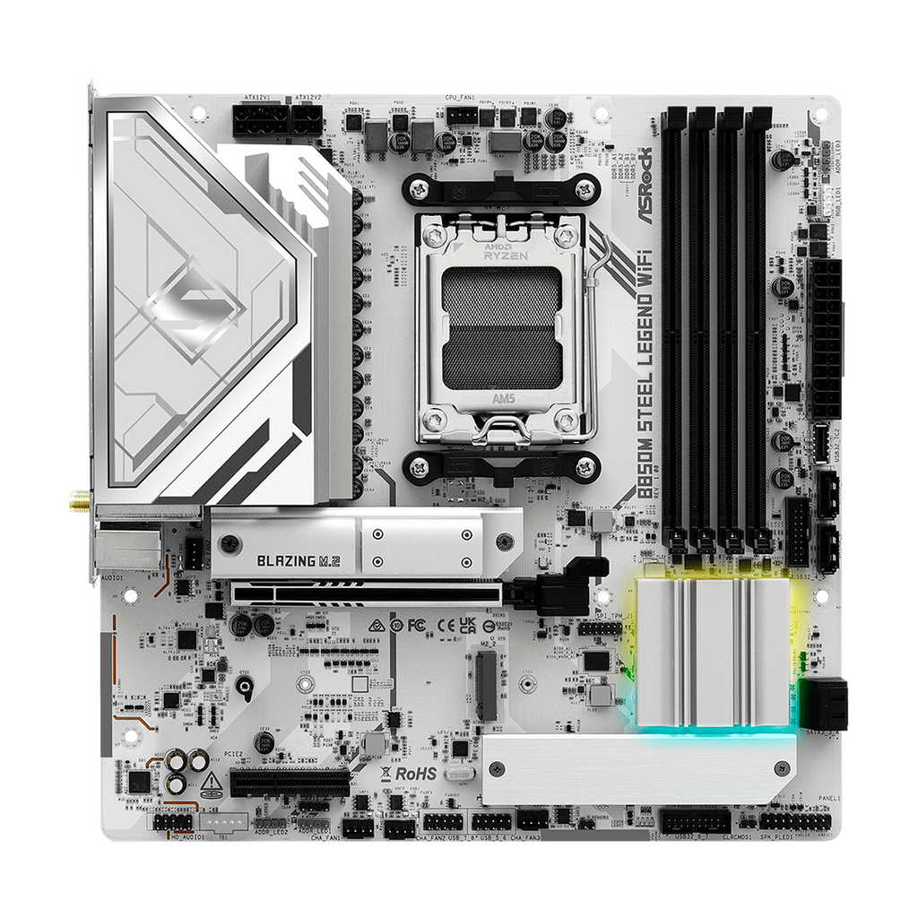 Tarjeta Madre Asrock B850M Steel Legend Wi-Fi AMD B850 AM5 DDR5 HDMI