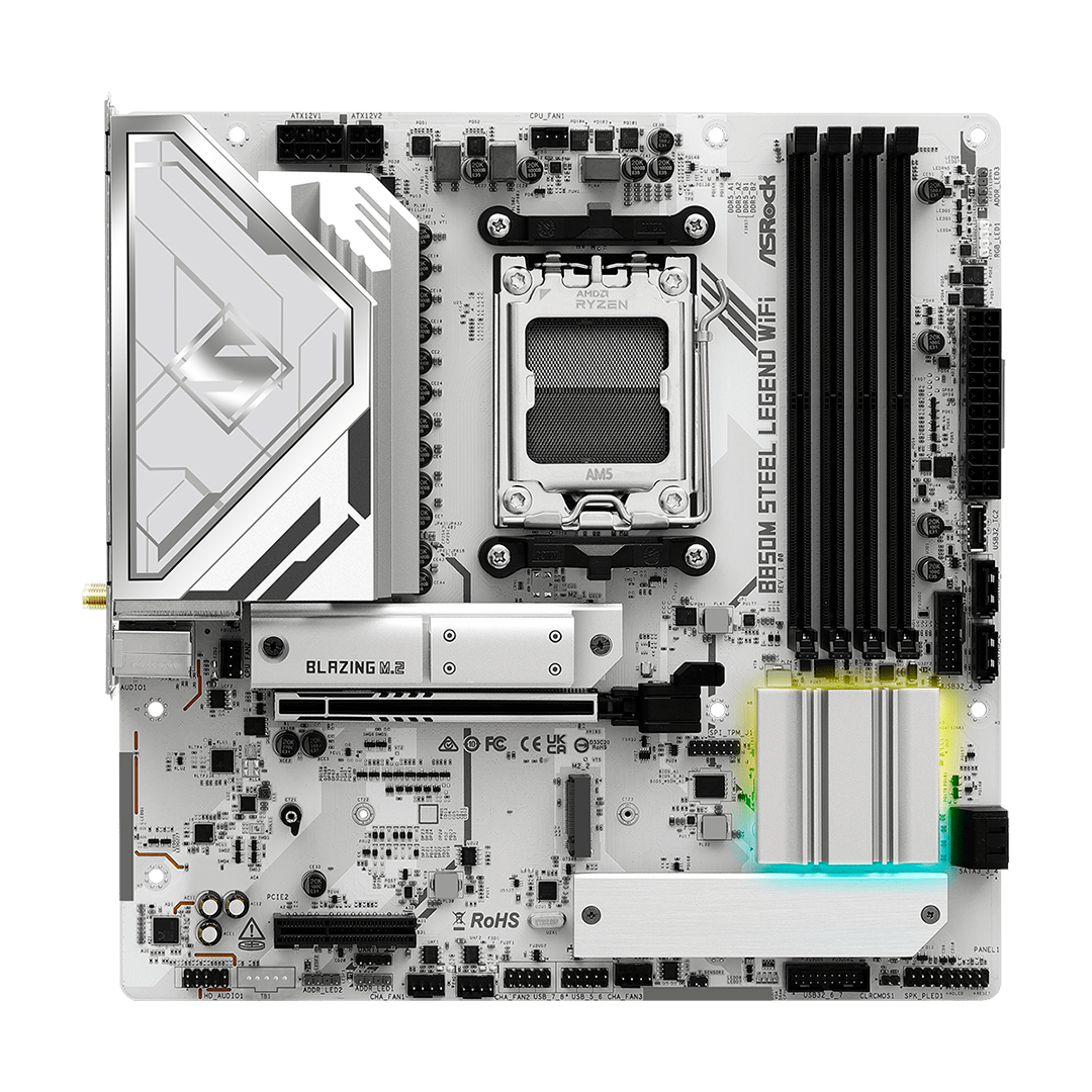 Tarjeta Madre Asrock B850M Steel Legend Wi-Fi AMD B850 AM5 DDR5 HDMI