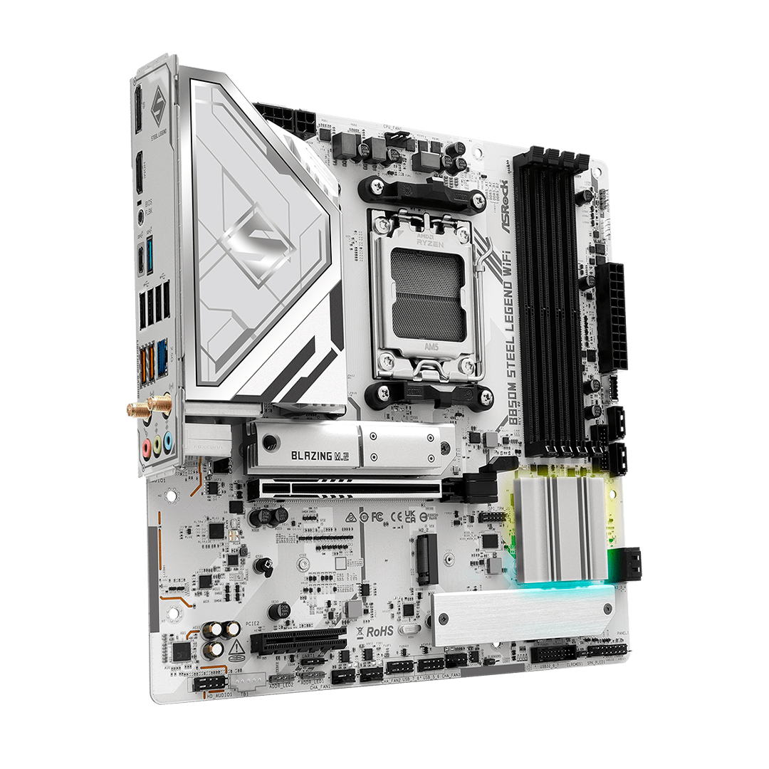 Tarjeta Madre Asrock B850M Steel Legend Wi-Fi AMD B850 AM5 DDR5 HDMI